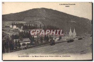 Old Postcard Louvesc Mount Chaix and the City