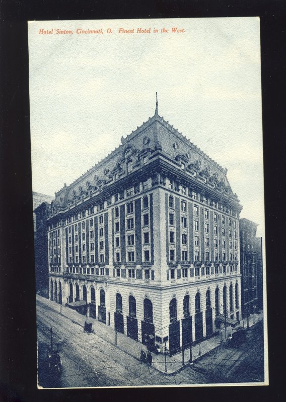 Cincinnati, Ohio/OH Postcard, Hotel Sinton, 'Finest Hotel In The West'