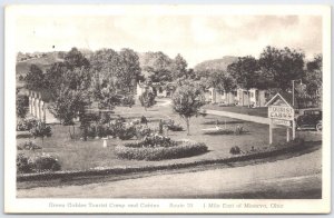 Vintage Green Gables Tourist Camp Cabins Minerva Ohio Postcard Route 30