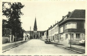 belgium, BEVEREN-WAAS, Kasteeldreef en Kerk (1950s) Postcard