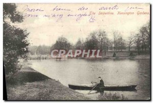 Old Postcard The Serpentine Kensington Gardens