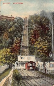 A893 Canada Elevator Montreal Funicular vintage postcard