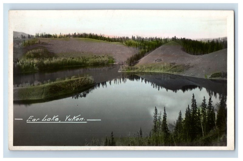 C.1910-20's Ear Lake Yukon Territory Hand Tinted Real Photo RPPC P141