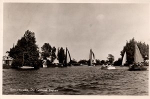 Netherlands Ned Ver V. Fabrieksarbeiders Flevokamp Huizen Vintage RPPC 09.89