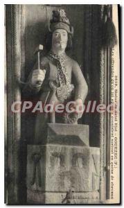 Old Postcard Statue of Saint Eloi Gouezec F Offerings brought to him mainly c...