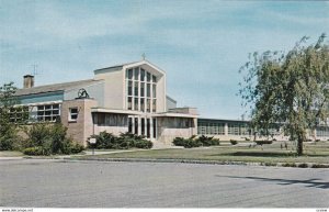 WOONSOCKET, Rhode Island, 40s-60s; Church and School, Park Square