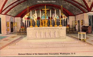 Washington D C National Shrine Of The Immaculate Conception Mary Memorial Altar