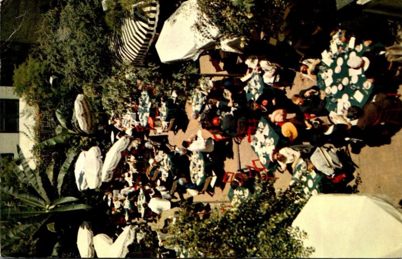 California San Francisco The Canterbury Hotel Outdoor Restaurant 1962