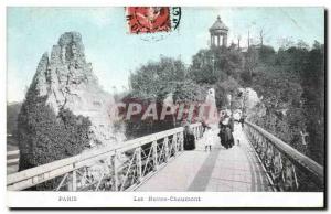 Paris Buttes Chaumont Old Postcard