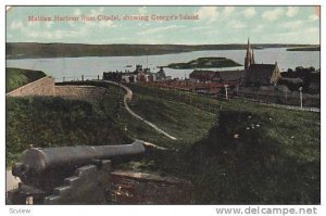 Halifax Harbour from Citadel, showing George's Island, Halifax. Canada,00-10s