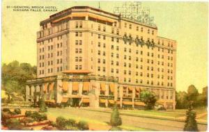 General Brook Hotel Niagara Falls Ontario, Canada  1950 Divided Back