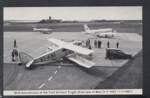 Isle of Man Postcard - 50th Anniversary of The First Airmail Flight    RS18632