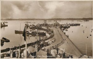 UK England sail & navigation themed postcard Southampton pier paddle steamer