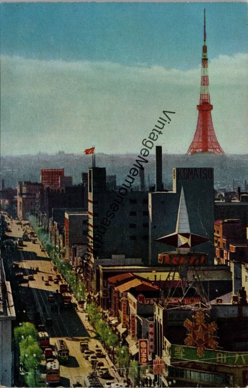 Tokyo Tower Tokyo Japan Postcard PC239