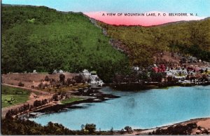 View of Mountain Lake, Belvidere NJ Vintage Postcard N60