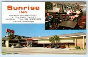 DAYTONA BEACH, Florida FL ~ Roadside Motel SUNRISE INN ca 1970s-80s Postcard