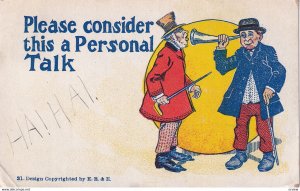 COMIC; PU-1907; Please Consider This A Personal Talk