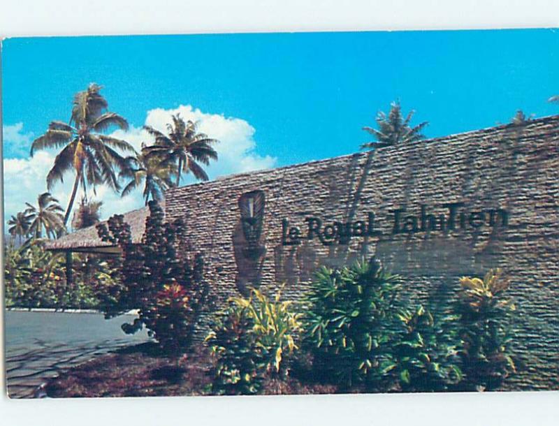 Pre-1980 HOTEL SCENE Royal Tahitien Hotel Tahiti G9834