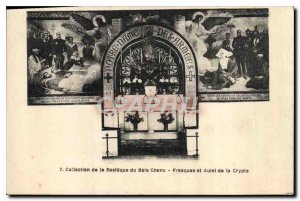 Old Postcard Collection Bois Chenu Basilica Altar Frescoes and the Crypt