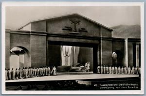 GERMANY passionsspiele oberammergau PLAY 1930 VINTAGE REAL PHOTO POSTCARD RPPC