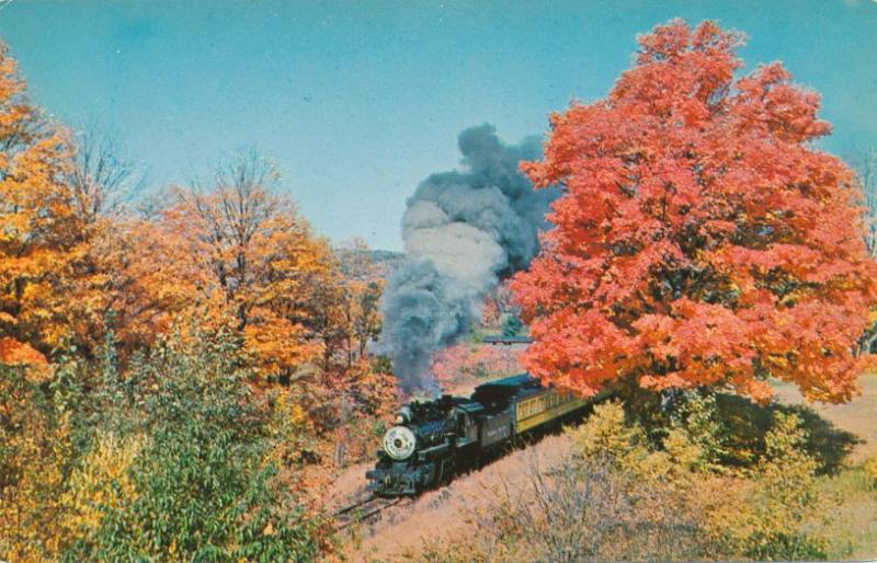 Steam Train Excursions in Fall of 1963 - Steamtown USA Bellows Falls VT, Vermont