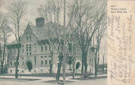 Indiana South Bend Madison School 1906