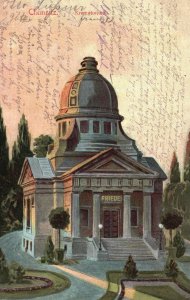 Vintage Postcard 1910's Chemnitz Krematorium Crematory Building Saxony, Germany