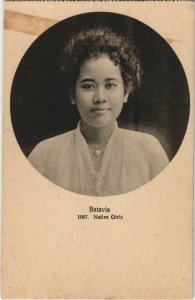 PC BATAVIA Native girl INDONESIA (a18243)