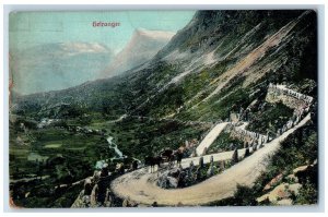 1913 Horse Carriage Geirangerfjord Gelranger Norway Antique Posted Postcard