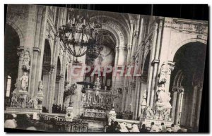 Old Postcard St. Anne D Auray The choir and altars Organ