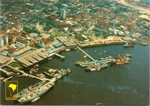 Postcard Brazil Manaus - Aerial view of Port