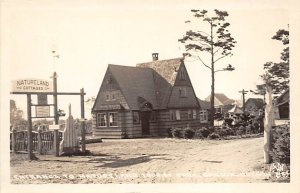 Entrance to Natureland Tourist Park Real Photo - Bandon, Oregon OR