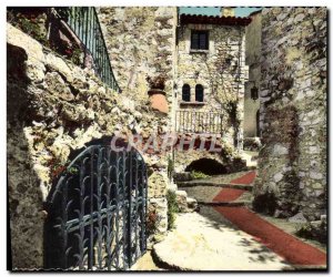 Old Postcard Eze Village Palace of the Prince of Sweden