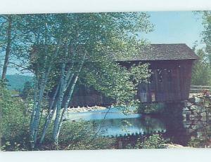 Pre-1980 COVERED BRIDGE Andover - Near Laconia & Concord New Hampshire NH H7810