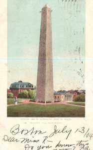 Vintage Postcard 1904 Bunker Hill Monument Landmark Boston Massachusetts MA