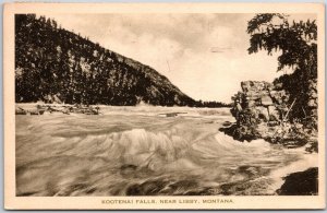 1924 Kootenai Falls Near Libby Montana MT Posted Postcard