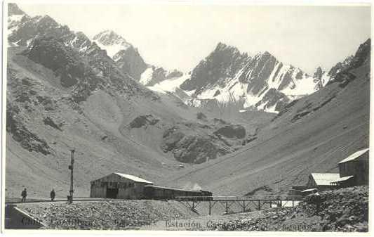 RPPC Chile, Cordillera le Los Andes, Estacion Caracoles Col. Tajardo RR