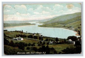 Vintage 1910 Colorized Photo Postcard Mascoma Lake East Lebanon New Hampshire