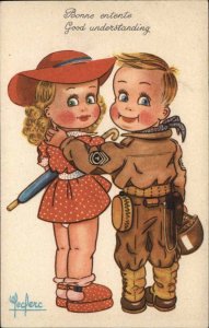 Kids Adults WWII French Soldier Sweetheart Used 1945 to Alderson WV LINDQUIST