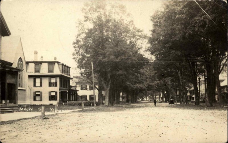 Chester VT Cancel - Main St. c1920 Real Photo Postcard