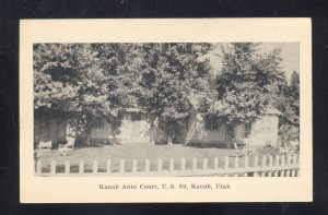 KANAB UTAH KANAB AUTO COURT MOTEL VINTAGE ADVERTISING POSTCARD