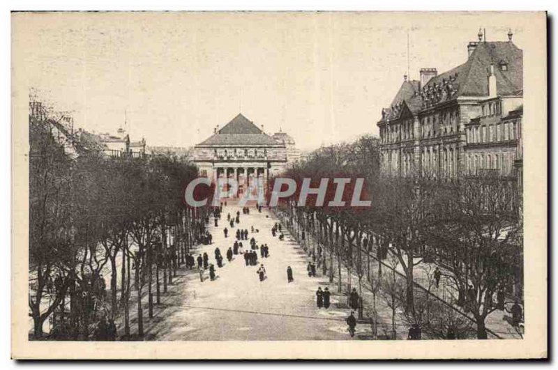 Old Postcard Strasbourg Place Broglie