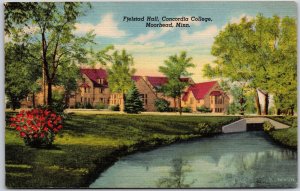 Fjelstad Hall Concordia College Moorhead Minnesota MN Grounds Landscape Postcard