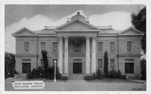 G60/ Enterprise Alabama Postcard c1944 First Baptist Church