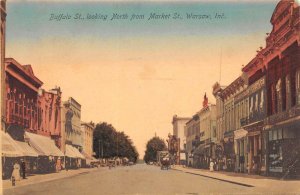 Warsaw Indiana Buffalo St. North From Market St. Richardson Dry Goods Co. PC U26