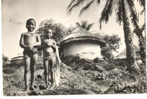 RPPC Postcard AOF Village Guinee Africa