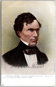 Franklin Pierce Portrait Fourteenth President Of The United States Postcard