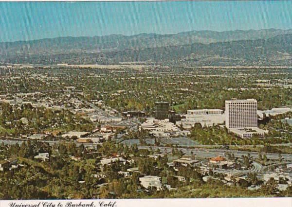 California Burbank Universal City Aerial View