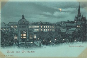 Postcard C-1905 Germany Wiesbaden Hold to light die cut undivided 23-13519