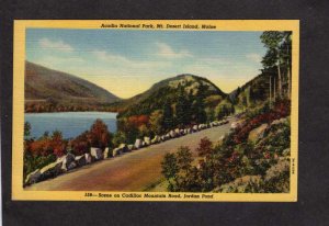 ME Acadia National Park  Mt Desert Jordan Pond Bar Harbor Maine Postcard